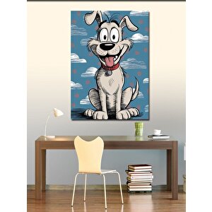 Kanvas Tablo Sevimli Köpek 100x140 cm