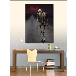 Kanvas Tablo Yolda Yürüyen  İskelet 50x70 cm