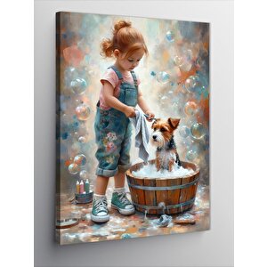 Kanvas Tablo Dahi İskelet 70x100 cm
