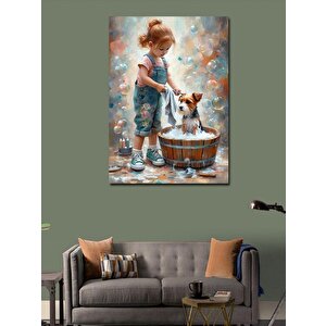 Kanvas Tablo Dahi İskelet 50x70 cm