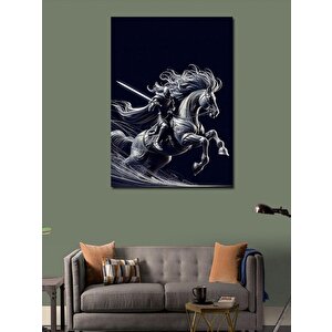 Kanvas Tablo Kara Şövalye 50x70 cm