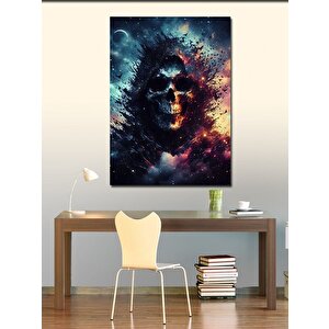 Kanvas Tablo Kapşonlu İskelet 70x100 cm