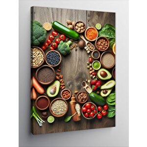Kanvas Tablo Mutfak Temalı 100x140 cm