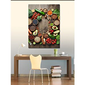 Kanvas Tablo Mutfak Temalı 100x140 cm