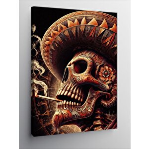 Kanvas Tablo Meksikalı İskelet 70x100 cm