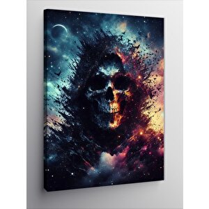 Kanvas Tablo Kapşonlu İskelet 100x140 cm