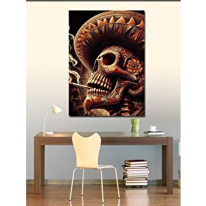 Kanvas Tablo Meksikalı İskelet 100x140 cm