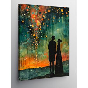 Kanvas Tablo El Ele Tutuşan Çift 50x70 cm