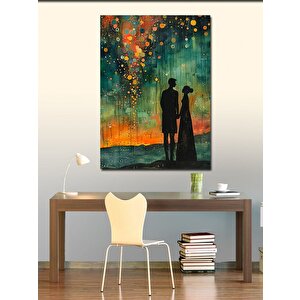Kanvas Tablo El Ele Tutuşan Çift 50x70 cm