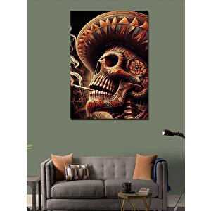 Kanvas Tablo Meksikalı İskelet 50x70 cm