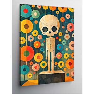 Kanvas Tablo Sevimli İskelet 50x70 cm