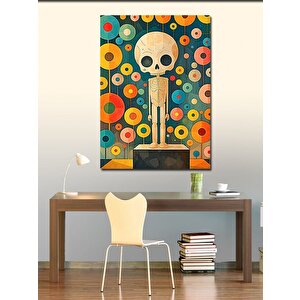 Kanvas Tablo Sevimli İskelet 70x100 cm