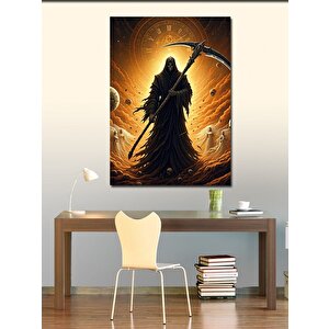 Kanvas Tablo Azrail İskelet 50x70 cm