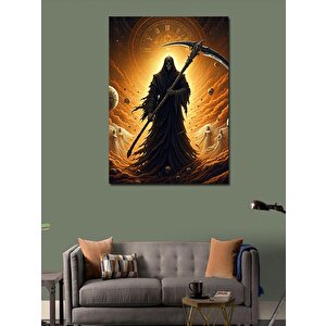 Kanvas Tablo Azrail İskelet 50x70 cm