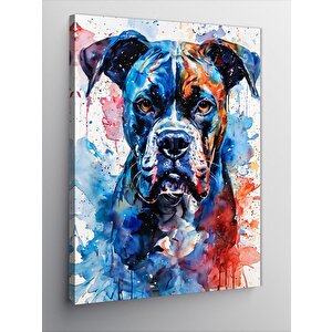 Kanvas Tablo Renkli Köpek 100x140 cm