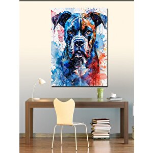 Kanvas Tablo Renkli Köpek 100x140 cm