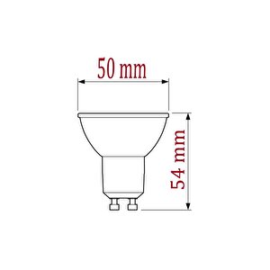 Corepro 4w (50w) Dim Led Spot Ampul Günışığı 4000k - Gu10 Duy