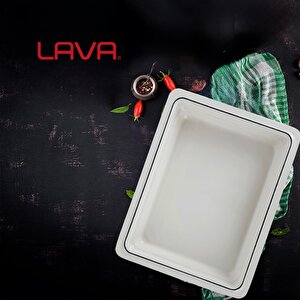 Lava Döküm Dikdörtgen 1/2 Gastronomi Küvet Ölçü 26x33cm.