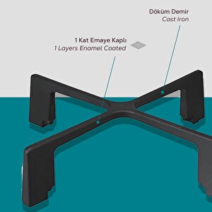Lava Döküm Kare Nihale Çap(ø)24cm.