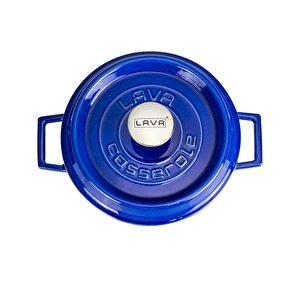 Lava Döküm Çok Amaçlı Yayvan Tencere Döküm Demir Yekpare Kulplu Premium Serisi Çap(ø)24cm.