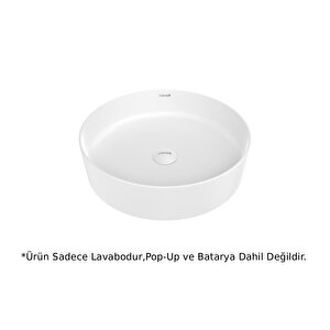 Loop Masa Üstü Çanak Lavabo Beyaz 45cm