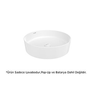 Loop Masa Üstü Çanak Lavabo Beyaz 45cm