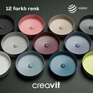 Loop Masa Üstü Çanak Lavabo Beyaz 45cm