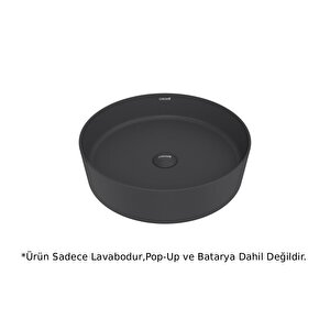 Lp145 Loop Masa Üstü Çanak Lavabo Antrasit Mat 45cm
