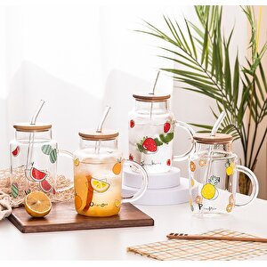 Li̇vava Pi̇petli̇ Çi̇lek Cam Kupa, Kirmizi, 12x7