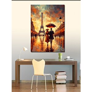 Kanvas Tablo Paris'te Aşk 100x140 cm