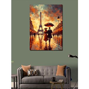 Kanvas Tablo Paris'te Aşk 100x140 cm