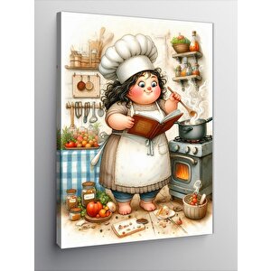 Kanvas Tablo Aşçı Kadın 50x70 cm