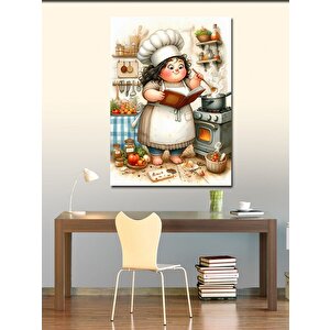 Kanvas Tablo Aşçı Kadın 50x70 cm