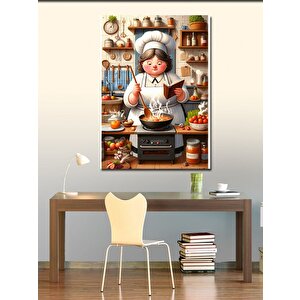 Kanvas Tablo Aşçı Kadın 50x70 cm
