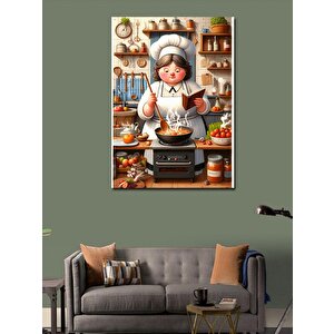 Kanvas Tablo Aşçı Kadın 50x70 cm