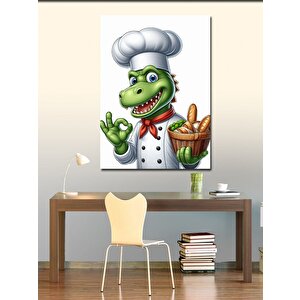 Kanvas Tablo Aşçı Timsah 70x100 cm