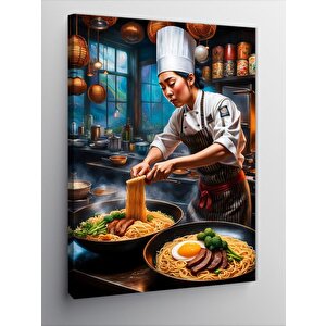 Kanvas Tablo Aşçı  Kadın 50x70 cm