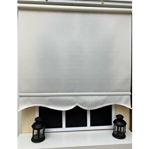 Düz Ekru Stor Perde Alüminyum Kasa Stb--5301 150x260 cm