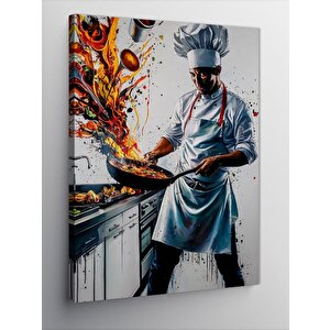 Kanvas Tablo Aşçı Adam 70x100 cm