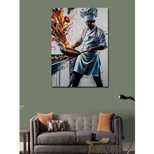 Kanvas Tablo Aşçı Adam 70x100 cm