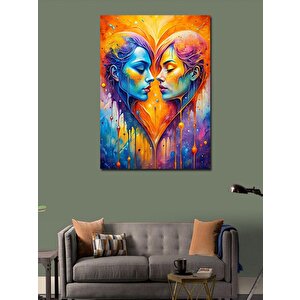 Kanvas Tablo Aşk Temalı 70x100 cm