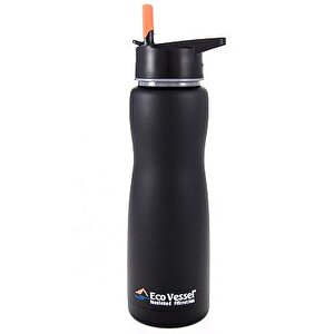Eco Vessel Aqua Vessel Insulated Filtre Bottle Termos 0.75 Litre-Siyah