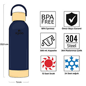 Igloo Hydrate Pro Termos 500ml-Lacivert