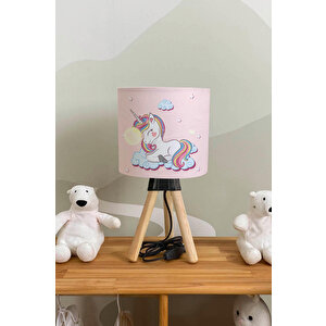 Buluttaki Unicorn Çocuk Odası Abajur