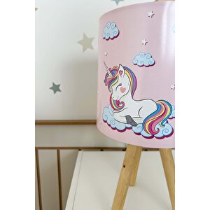 Buluttaki Unicorn Çocuk Odası Abajur