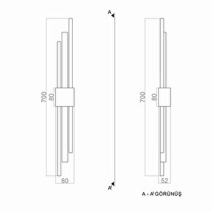 Talk Led Duvar Aplik 70 Cm