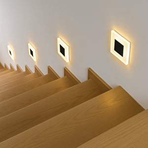 Merdiven Led Duvar Aplik 8x8 Cm