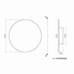 Eclipse Ii Led Aplik 20 Cm
