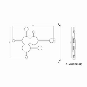 Wecus Led Duvar Aplik 100 Cm