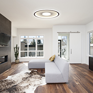 Plafonia Orta Işıklı Tavan Plafonyer Led Avize 80 Cm 118 Watt